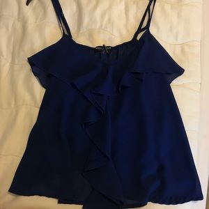 Royal blue loose tank top